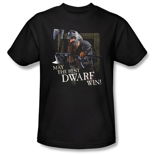 Image Closeup for Lord of the Rings May the Best Dwarf Win! T-Shirt LOR3011-AT