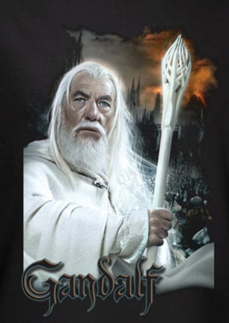 Lord of the Rings Gandalf Staff T-Shirt