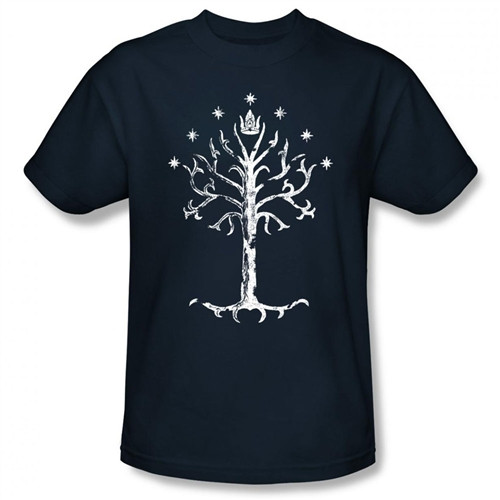 Image Closeup for Lord of the Rings Tree of Gondor Logo T-Shirt