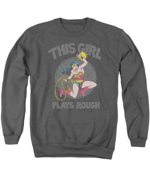 Image for Wonder Woman Crewneck - This Girl Plays Rough