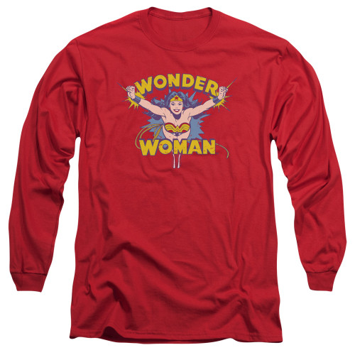 Image for Wonder Woman Long Sleeve Shirt - Flying Through