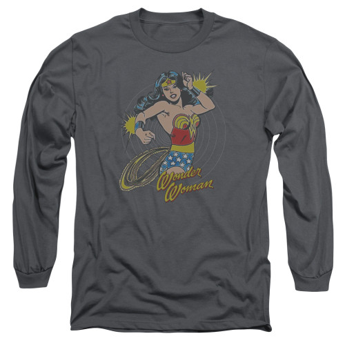 Image for Wonder Woman Long Sleeve Shirt - Spinning