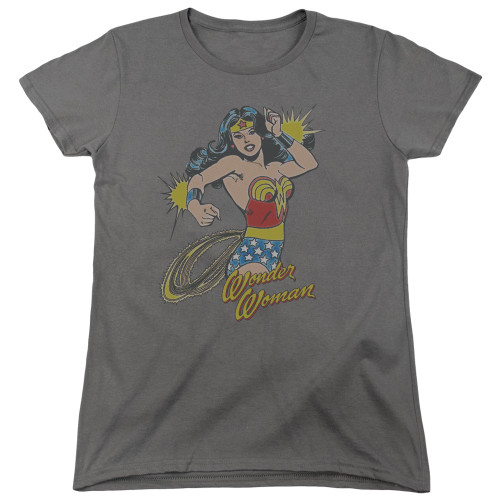 Image for Wonder Woman Womans T-Shirt - Spinning