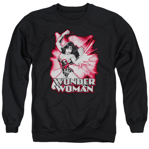 Image for Wonder Woman Crewneck - Red and Grey