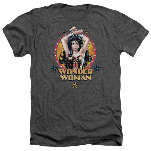 Image for Wonder Woman Heather T-Shirt - Powerful Woman