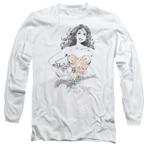 Image for Wonder Woman Long Sleeve Shirt - Squiggles