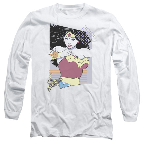 Image for Wonder Woman Long Sleeve Shirt - 80's Minimal