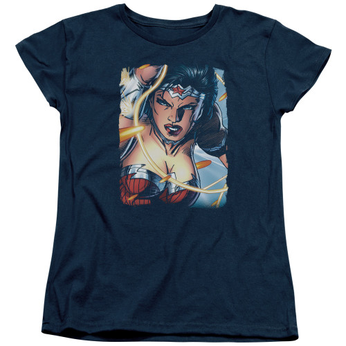 Image for Wonder Woman Womans T-Shirt - Scowl