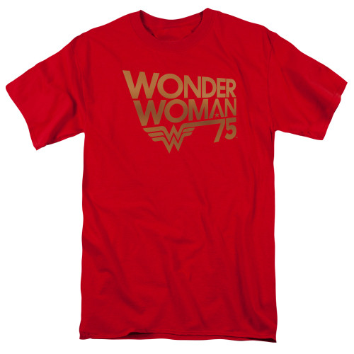 Image for Wonder Woman T-Shirt - 75th Anniversary Gold Logo