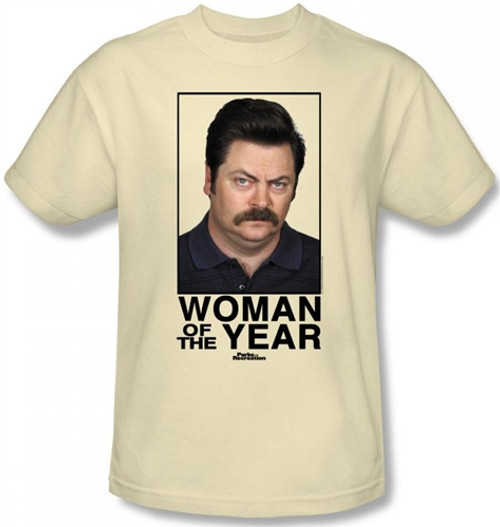 Image Closeup for Parks & Rec Woman of the Year T-Shirt