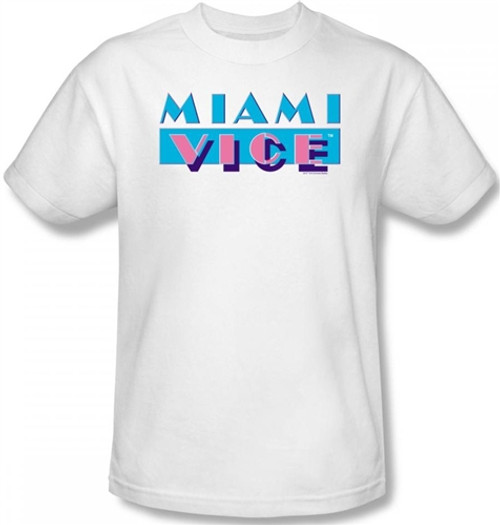 Image Closeup for Miami Vice Logo T-Shirt