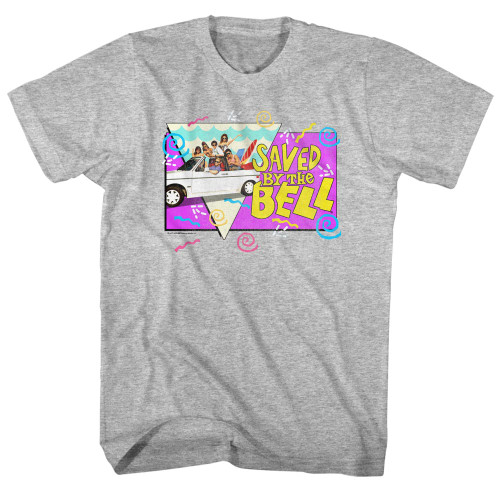 Image for Saved by the Bell Heather T-Shirt - Beach Party