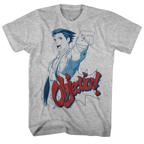 Image for Ace Attorney Objection Heather T-Shirt