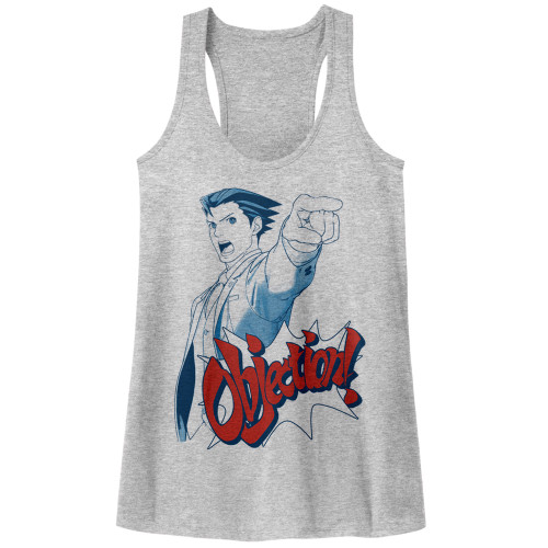 Image for Ace Attorney Juniors Heather Tank Top - Objection