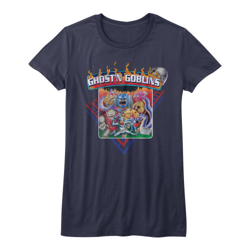 Image for Ghost 'n Goblins Girls T-Shirt - Grid