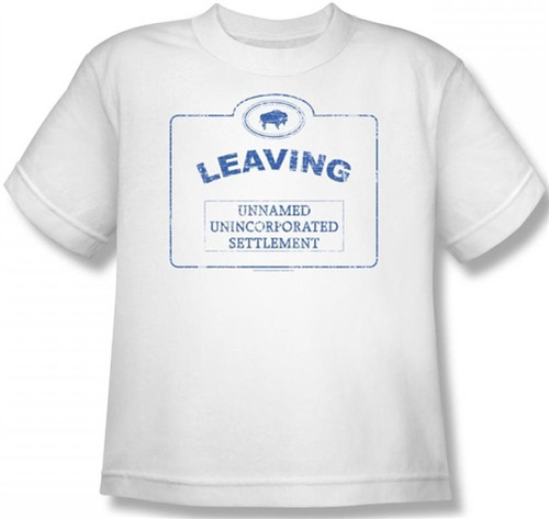 Warehouse 13 Now Leaving Univille Youth T-Shirt