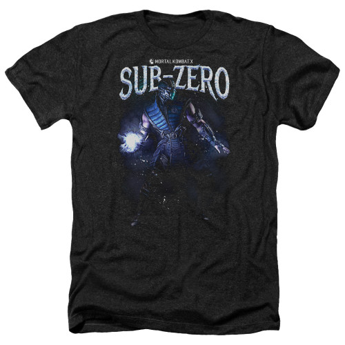 Image for Mortal Kombat Heather T-Shirt - Sub-Zero