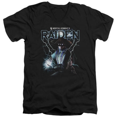 Image for Mortal Kombat V Neck T-Shirt - Raiden