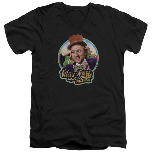 Image for Willy Wonka and the Chocolate Factory V Neck T-Shirt - It's Scrumdiddlyumptious