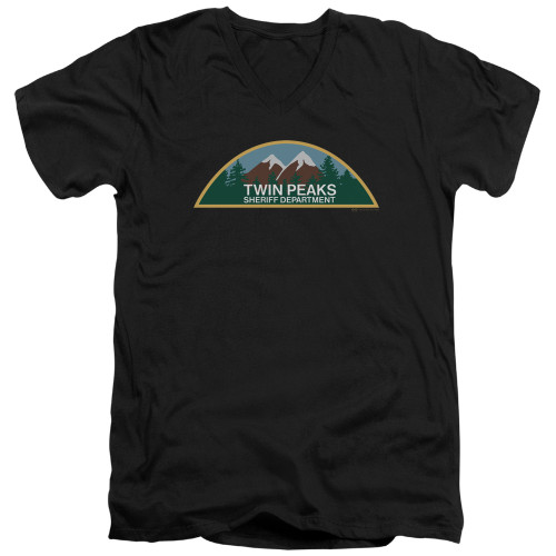 Image for Twin Peaks V Neck T-Shirt - Sheriff Department