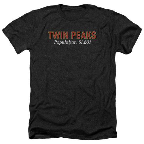 Image for Twin Peaks Heather T-Shirt - Population 51,201