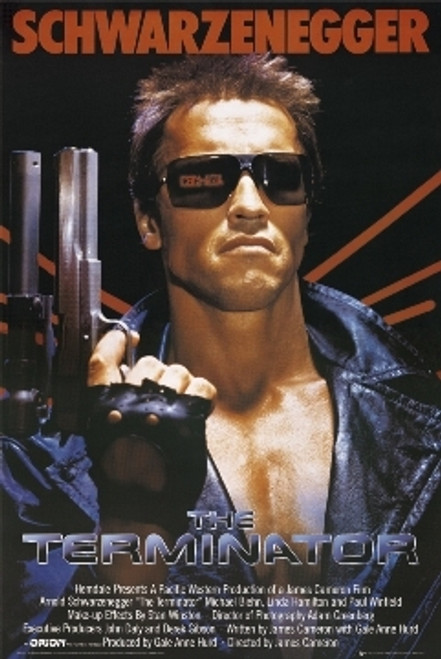 The Terminator Poster - Schwarzenegger Movie