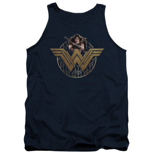 Image for Wonder Woman Movie Tank Top - Power Stance and Emblem