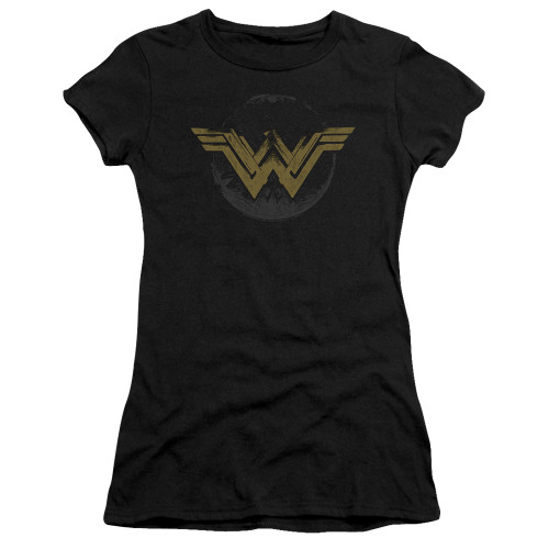 Image for Wonder Woman Movie Girls T-Shirt - Distressed Logo