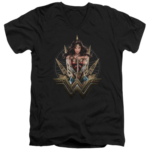 Image for Wonder Woman Movie V Neck T-Shirt - Wonder Blades