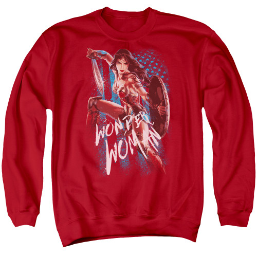 Image for Wonder Woman Movie Crewneck - American Hero