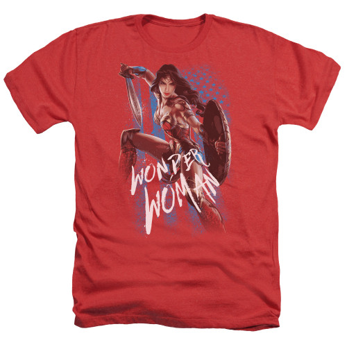 Image for Wonder Woman Movie Heather T-Shirt - American Hero