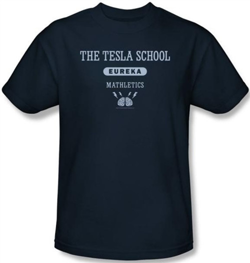 Image Closeup for Eureka Tesla School T-Shirt