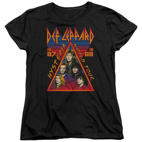 Image for Def Leppard Womans T-Shirt - Hysteria Tour