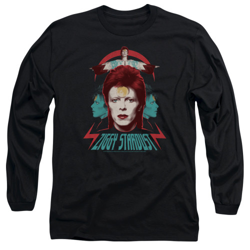 Image for David Bowie Long Sleeve Shirt - Ziggy Heads