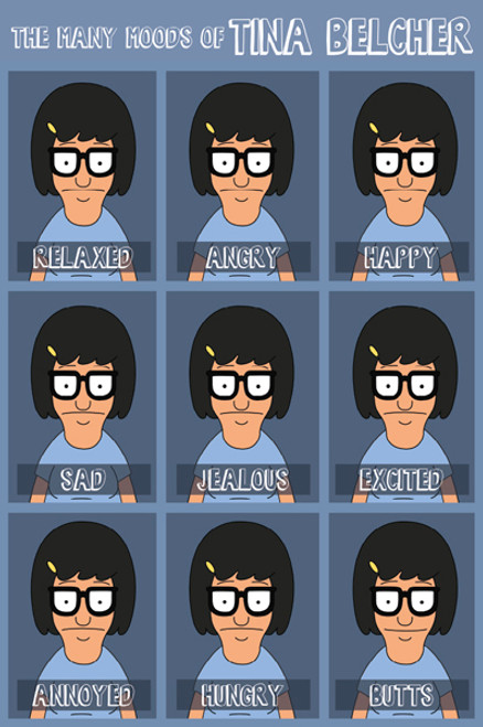 Image for Bob's Burgers Poster - Moods of Tina