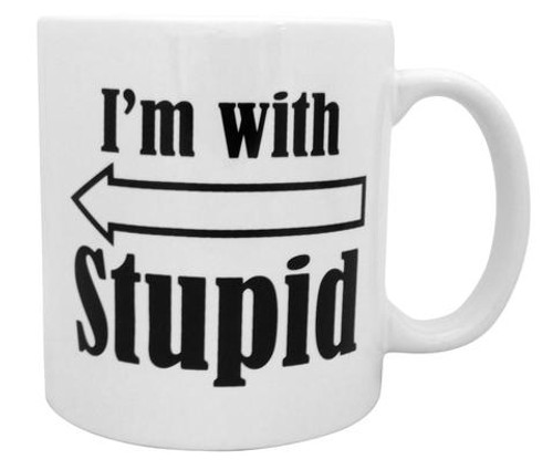 Image for I'm With Stupid Coffee Mug