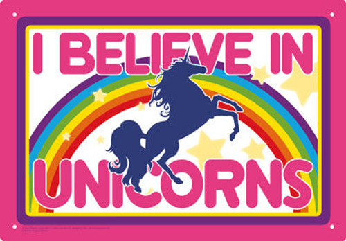 Image for I Believe in Unicorns Tin Sign