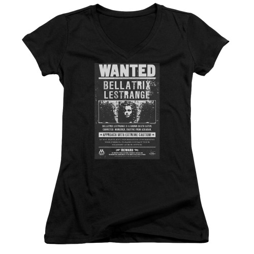 Image for Harry Potter Girls V Neck - Bellatrix Lestrange Wanted Poster