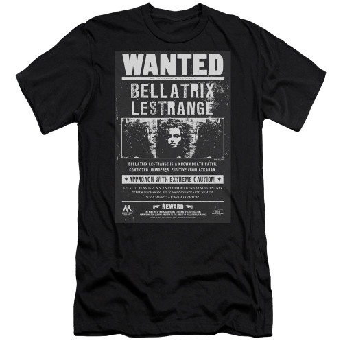 Image for Harry Potter Premium Canvas Premium Shirt - Bellatrix Lestrange Wanted Poster