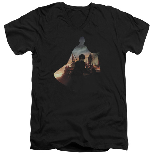 Image for Harry Potter V Neck T-Shirt - Voldemort Looms