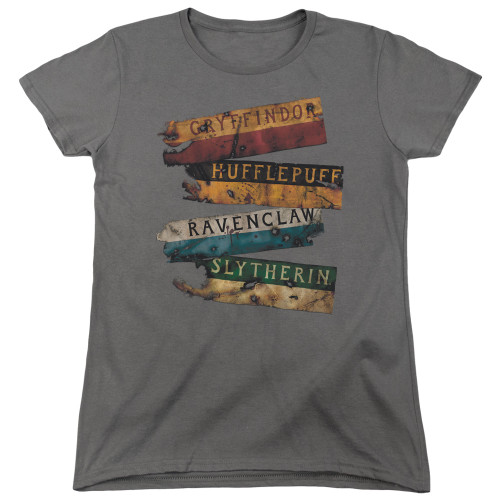 Image for Harry Potter Womans T-Shirt - Burnt Banners