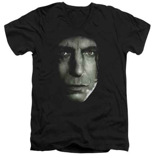 Image for Harry Potter V Neck T-Shirt - Snape Head