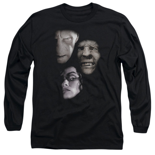 Image for Harry Potter Long Sleeve Shirt - Villian Heads