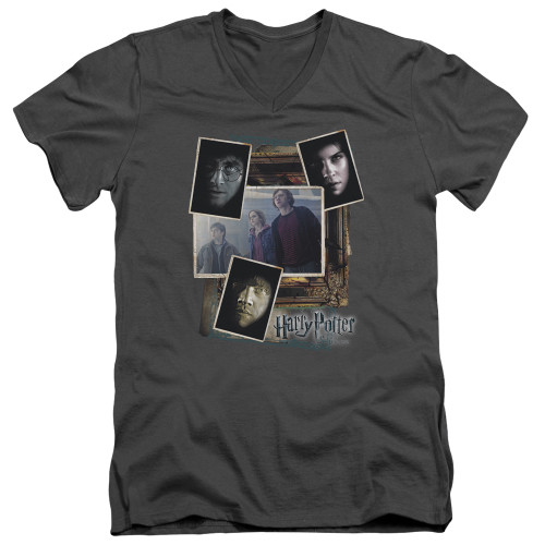 Image for Harry Potter V Neck T-Shirt - Trio Collage