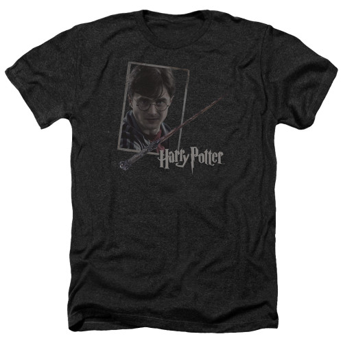 Image for Harry Potter Heather T-Shirt - Harry's Wand Portrait