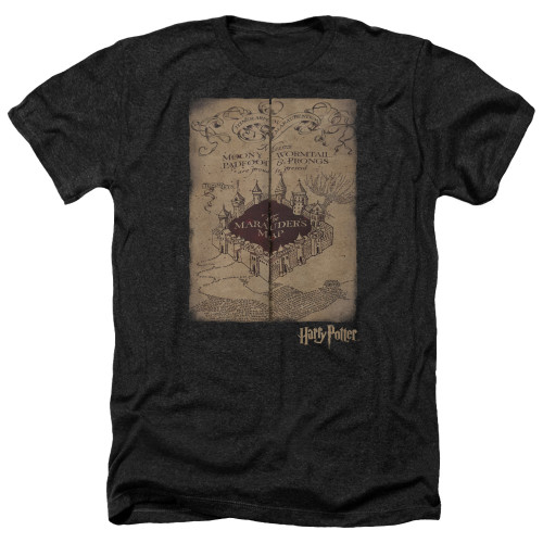 Image for Harry Potter Heather T-Shirt - Marauder's Map