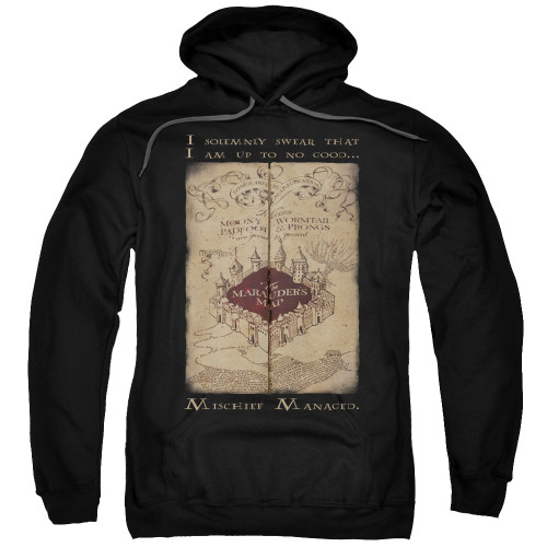 Image for Harry Potter Hoodie - Marauder's Map Words