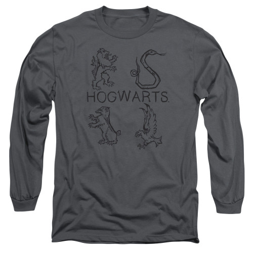 Image for Harry Potter Long Sleeve Shirt - Literary Crests