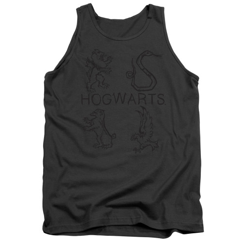 Image for Harry Potter Tank Top - Literary Crests