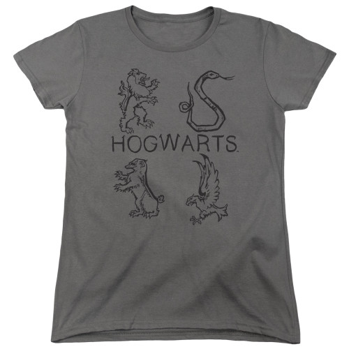 Image for Harry Potter Womans T-Shirt - Literary Crests